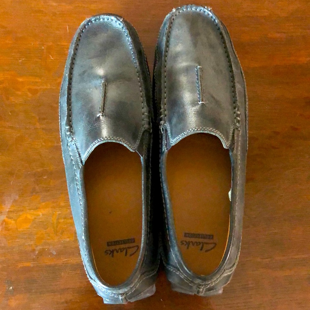 Clarks leather loafers - Black size 9